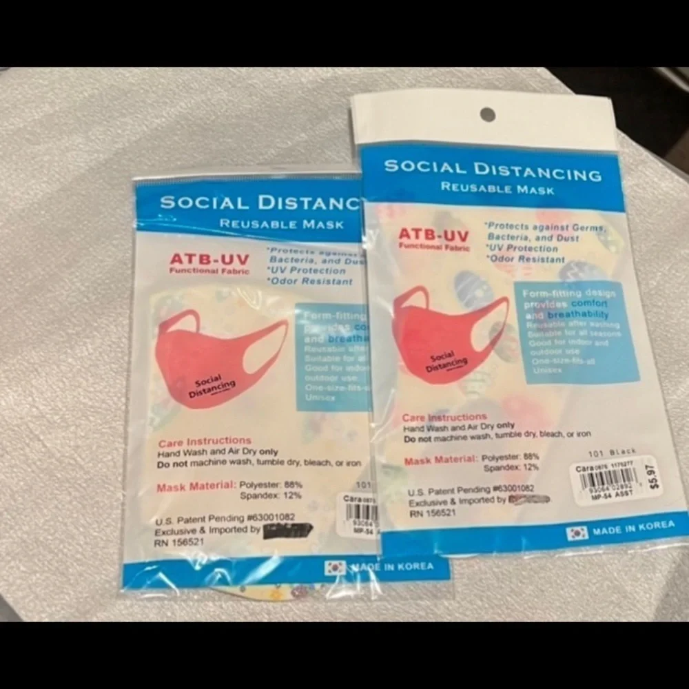 Social Distancing Reusable Masks Easter Theme 2 Packs.